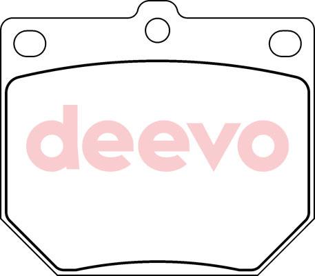 DEEVO BP66900 - Brake Pad Set, disc brake www.autospares.lv