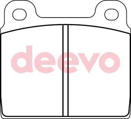 DEEVO BP66000 - Brake Pad Set, disc brake www.autospares.lv