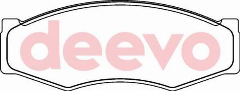 DEEVO BP61600 - Brake Pad Set, disc brake www.autospares.lv