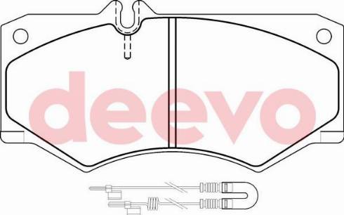 DEEVO BP61320 - Bremžu uzliku kompl., Disku bremzes autospares.lv