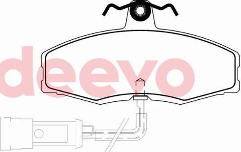 DEEVO BP68940 - Brake Pad Set, disc brake www.autospares.lv