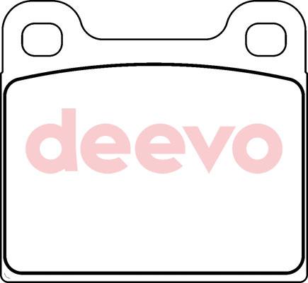 DEEVO BP68680 - Bremžu uzliku kompl., Disku bremzes www.autospares.lv