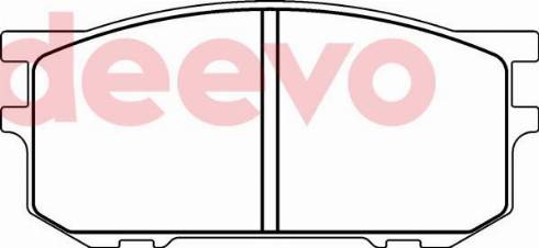 DEEVO BP68120 - Brake Pad Set, disc brake www.autospares.lv