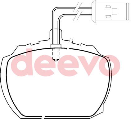 DEEVO BP68840 - Bremžu uzliku kompl., Disku bremzes autospares.lv