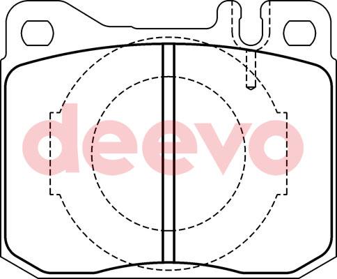 DEEVO BP68280 - Bremžu uzliku kompl., Disku bremzes www.autospares.lv