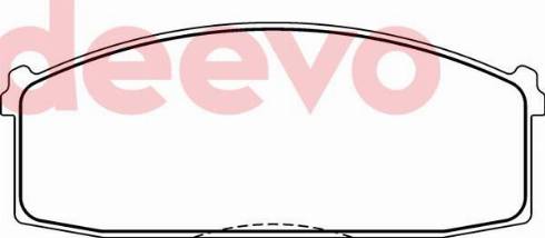 DEEVO BP68760 - Brake Pad Set, disc brake www.autospares.lv