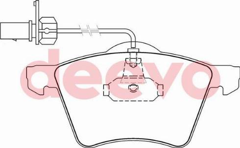 DEEVO BP63660 - Bremžu uzliku kompl., Disku bremzes autospares.lv