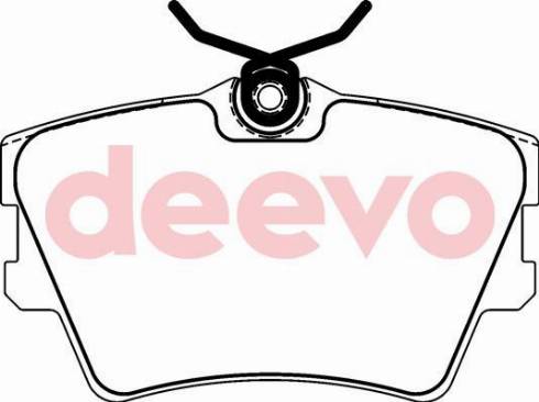 DEEVO BP63180 - Тормозные колодки, дисковые, комплект www.autospares.lv