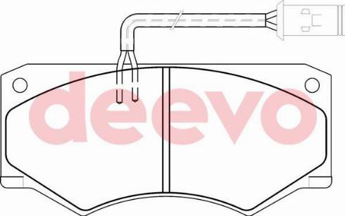 DEEVO BP62420 - Bremžu uzliku kompl., Disku bremzes autospares.lv