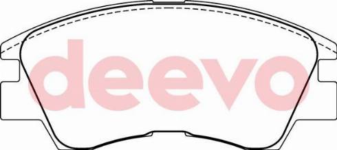 DEEVO BP62020 - Brake Pad Set, disc brake www.autospares.lv