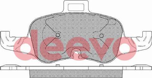 DEEVO BP85900 - Bremžu uzliku kompl., Disku bremzes www.autospares.lv