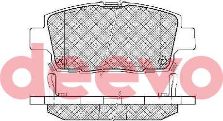 DEEVO BP85580 - Bremžu uzliku kompl., Disku bremzes autospares.lv