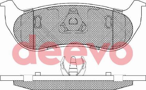 DEEVO BP86060 - Bremžu uzliku kompl., Disku bremzes autospares.lv