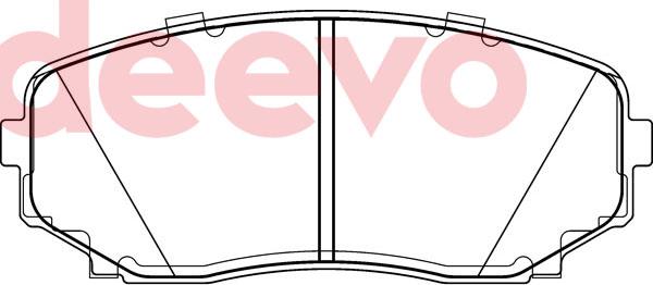 DEEVO BP80780 - Brake Pad Set, disc brake www.autospares.lv