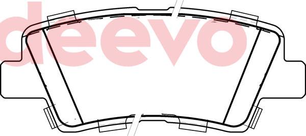 DEEVO BP81880 - Brake Pad Set, disc brake www.autospares.lv