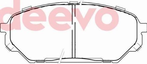 DEEVO BP82040 - Bremžu uzliku kompl., Disku bremzes www.autospares.lv