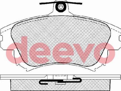 DEEVO BP87120 - Brake Pad Set, disc brake www.autospares.lv