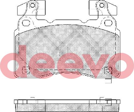 DEEVO BP87720 - Bremžu uzliku kompl., Disku bremzes www.autospares.lv