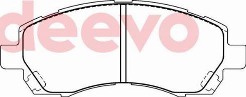 DEEVO BP75460 - Brake Pad Set, disc brake www.autospares.lv