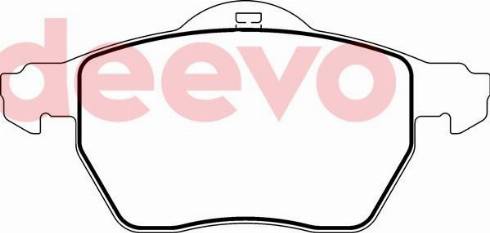 DEEVO BP75320 - Brake Pad Set, disc brake www.autospares.lv