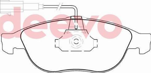 DEEVO BP76260 - Bremžu uzliku kompl., Disku bremzes autospares.lv