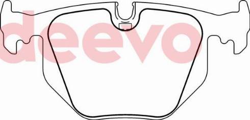 DEEVO BP76720 - Bremžu uzliku kompl., Disku bremzes www.autospares.lv