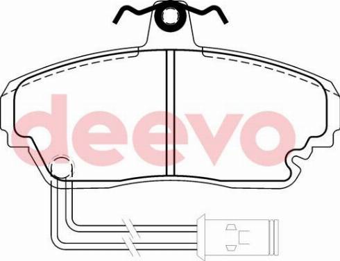 DEEVO BP70860 - Bremžu uzliku kompl., Disku bremzes autospares.lv