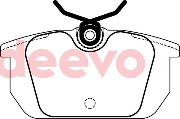 DEEVO BP70800 - Brake Pad Set, disc brake www.autospares.lv