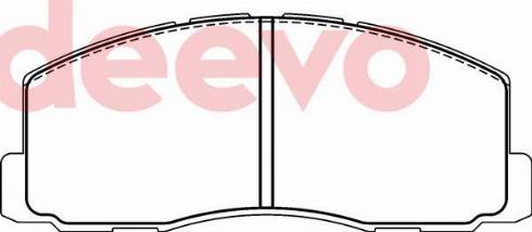 DEEVO BP70240 - Bremžu uzliku kompl., Disku bremzes www.autospares.lv