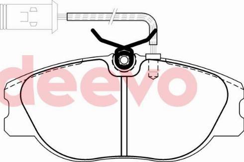 DEEVO BP71420 - Brake Pad Set, disc brake www.autospares.lv