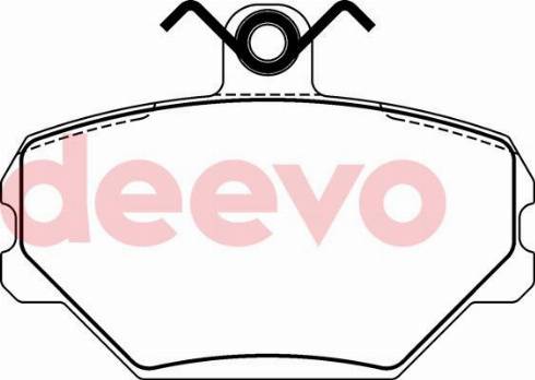 DEEVO BP71700 - Brake Pad Set, disc brake www.autospares.lv