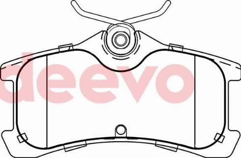 DEEVO BP78440 - Тормозные колодки, дисковые, комплект www.autospares.lv