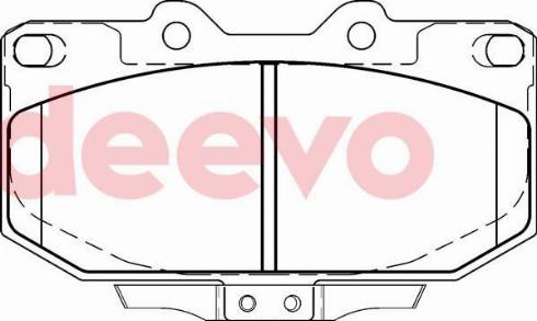 DEEVO BP78820 - Bremžu uzliku kompl., Disku bremzes www.autospares.lv