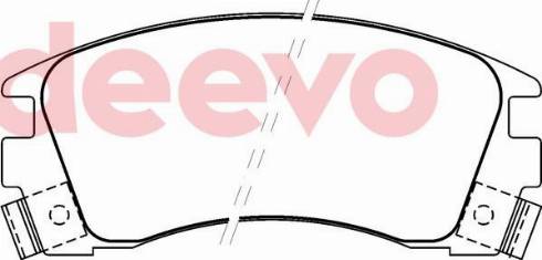 DEEVO BP73440 - Brake Pad Set, disc brake www.autospares.lv