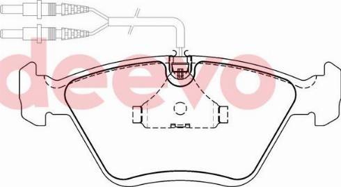 DEEVO BP73560 - Bremžu uzliku kompl., Disku bremzes www.autospares.lv