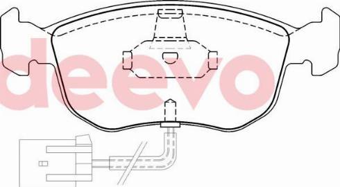 DEEVO BP73100 - Bremžu uzliku kompl., Disku bremzes www.autospares.lv