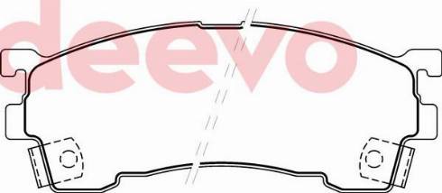 DEEVO BP73280 - Brake Pad Set, disc brake www.autospares.lv