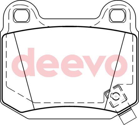 DEEVO BP77520 - Brake Pad Set, disc brake www.autospares.lv