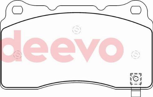 DEEVO BP77060 - Bremžu uzliku kompl., Disku bremzes www.autospares.lv