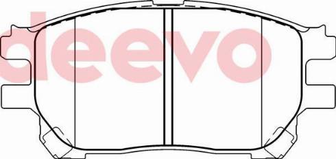 DEEVO BP77780 - Brake Pad Set, disc brake www.autospares.lv