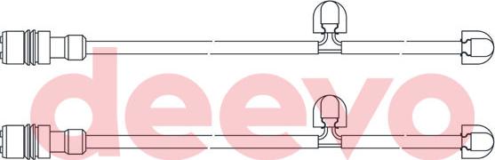 DEEVO BW11540 - Сигнализатор, износ тормозных колодок www.autospares.lv