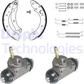 Delphi KP946 - Brake Shoe Set www.autospares.lv