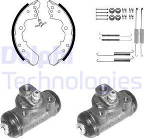 Delphi 969 - Bremžu loku komplekts www.autospares.lv