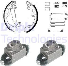 Delphi KP935 - Brake Shoe Set www.autospares.lv