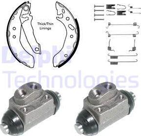 Delphi 924 - Bremžu loku komplekts www.autospares.lv