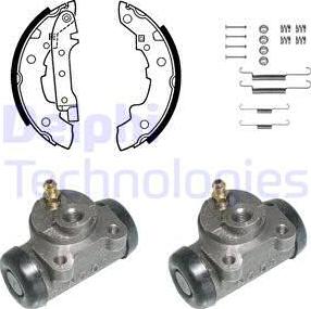 Delphi 663 - Brake Shoe Set www.autospares.lv