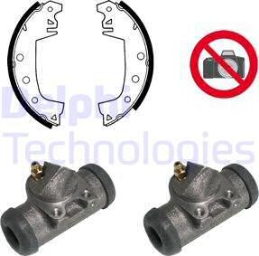 Delphi 620 - Brake Shoe Set www.autospares.lv