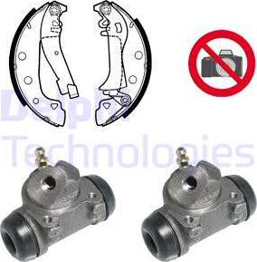 Delphi 676 - Brake Shoe Set www.autospares.lv