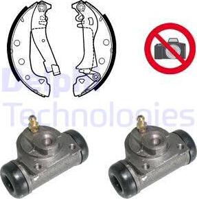 Delphi 671 - Brake Shoe Set www.autospares.lv