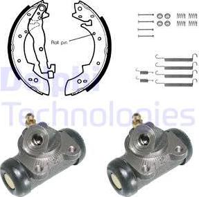 Delphi 677 - Brake Shoe Set www.autospares.lv